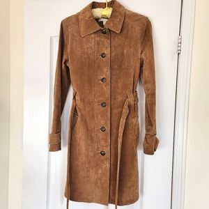 FOREVER 21 Pigskin Leather Trench Coat, size S, lightly worn